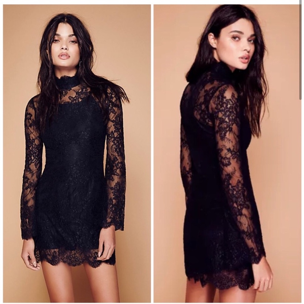 Stone Cold Fox Kerr black lace mini dress - Picture 3 of 8